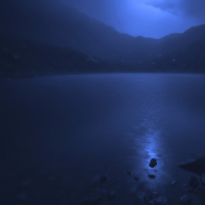 Sitting on the Sidewalk, Looking at the Moon