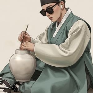 시간을 넘어선, 달항아리 (Beyond Time, Moon Jar)