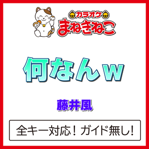 何なんｗ（カラオケ）[Originally Performed By 藤井風]