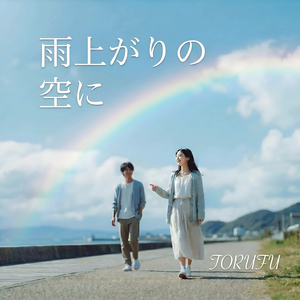 雨上がりの空に
