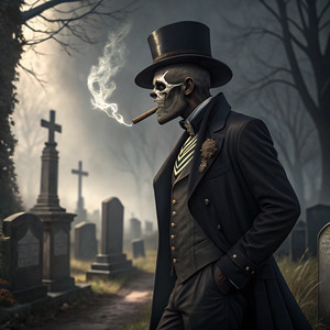 João Caveira Guardião do Cemitério Dono da Porteira