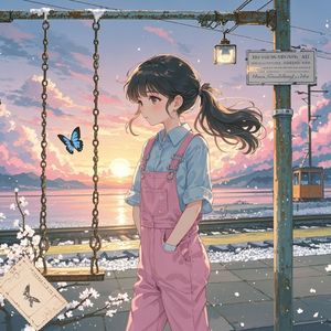 粉色背带裤