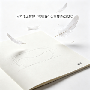 人不能太清醒（否则看什么事都差点意思）