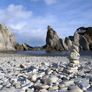穏やかな冬の海