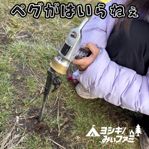 ペグがはいらねぇ