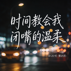 时间教会我闭嘴的温柔