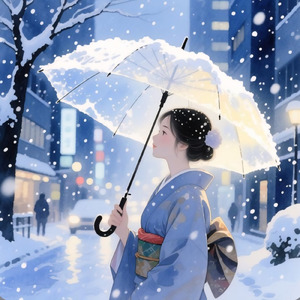 東京に雪が降る