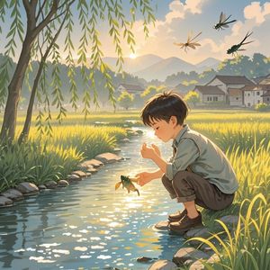 溪畔旧时光-南月