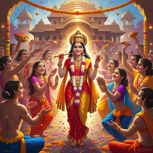 बरसाने में धूम मचाओ – राधा जन्माष्टमी उत्सव भजन