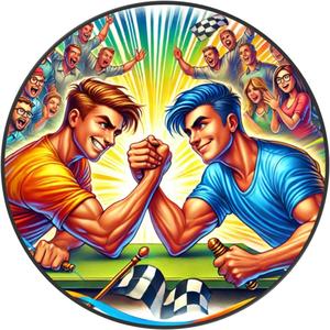 6. 난형난제(難兄難弟) - 누구를 형이라 하고 누구를 아우라 하기 어려울 정도로 실력이 비슷함.