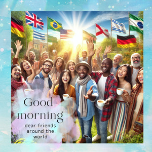 「おはよう」世界中の親愛なる友人たちよ