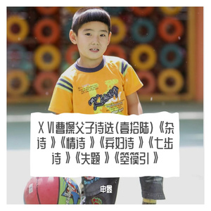 ⅩⅥ曹操父子诗选(壹拾陆)《杂诗》《情诗》《弃妇诗》《七步诗》《失题》《箜篌引》