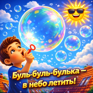 Буль-буль-булька — в небо летить!