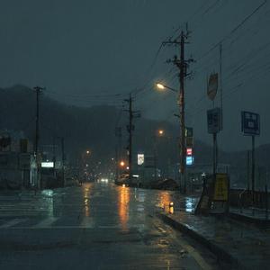 빗소리 들으며