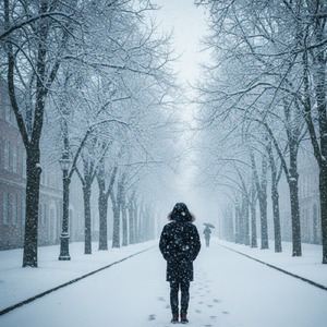 雪の音だけが残る夜♪ (英語ver)