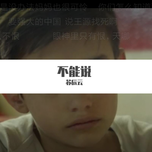 不能说