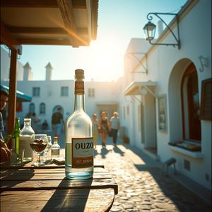 Ouzo auf dem Marktplatz
