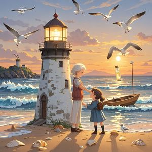 海边的灯塔-李梦然