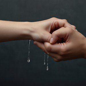 Sombras que se desvanecen en azul