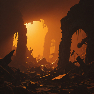 Glow in the wreckage