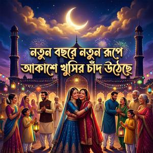 নতুন বছরে নতুন রূপে আকাশে খুসির চাঁদ উঠেছে