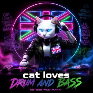 Cat loves drum and bass!