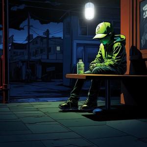 铁轨和浇花女人