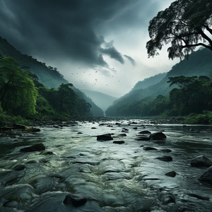 Melodiosa Lluvia Sobre Las Hojas
