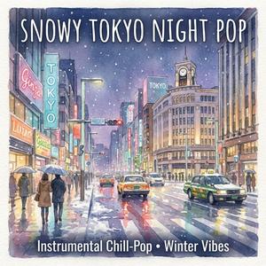 Snowy Tokyo Night City Pop