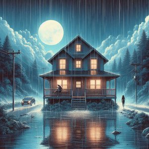 Heavy Rain at my House to Sleep, Rain Noise 8