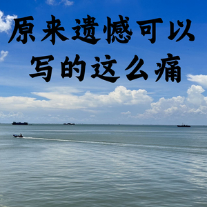 原来遗憾可以写的这么痛