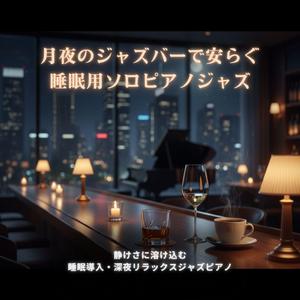 深夜の都会に響く寝る前のリラックスピアノメロディー