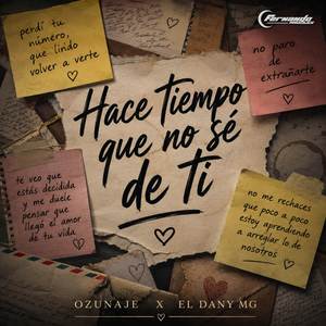 Hace tiempo que no sé de tí