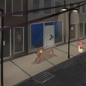 by the bite of my neck, by the hair of im dog