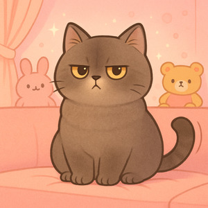 撫でるなにゃ！