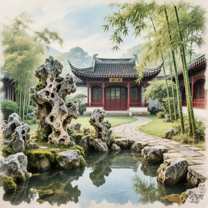 今我二人今我夫妻二人 梨花同坐