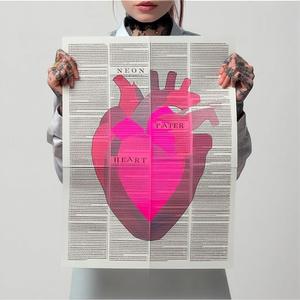 Neon Paper Heart