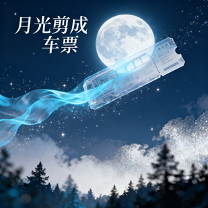 月光剪成车票