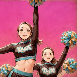 光の中で輝くガールズ