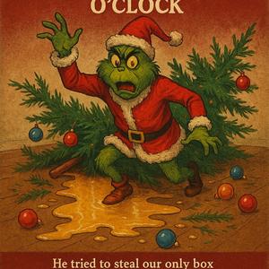 The Grinch arrived at eight o’clock