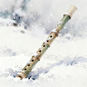 雪落竹笛