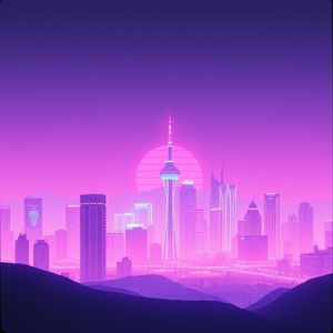 霓虹灯下