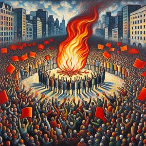 Şafakta Ufka Vuran Halk Gölgeleri