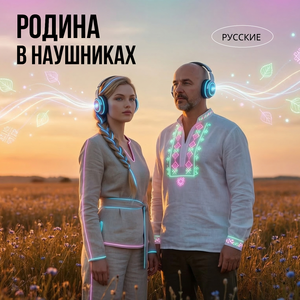 Родина в наушниках