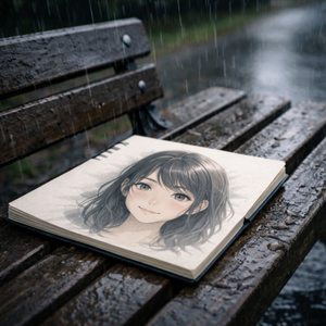 雨に描いた君