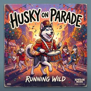 Husky on parade