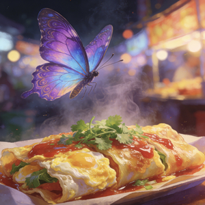 蝴蝶飞过烤冷面