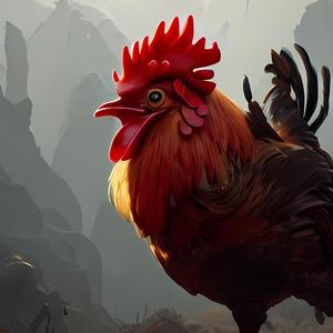 The rooster's call