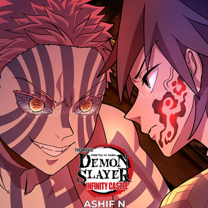 Demon Slayer Mark Giyuu vs Akaza