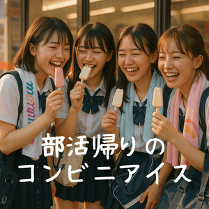 部活帰りのコンビニアイス